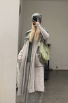 Daniel Andresen Knit Skirt Collection Handmade in Belgium DA-CARDINAL-HUI 1 Virgin wool Grey PDA7